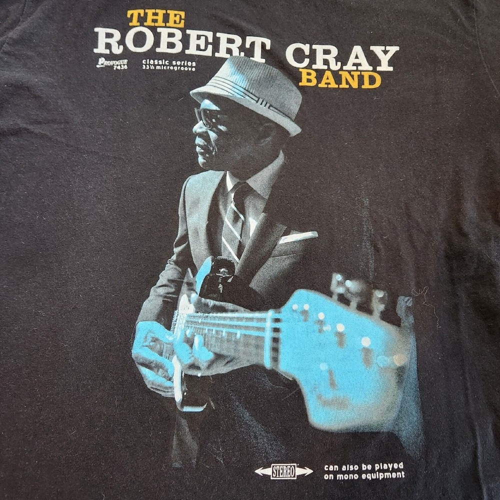 ROBERT CRAY BAND Concert T Shirt Mens Large Black Blues Musician Tour